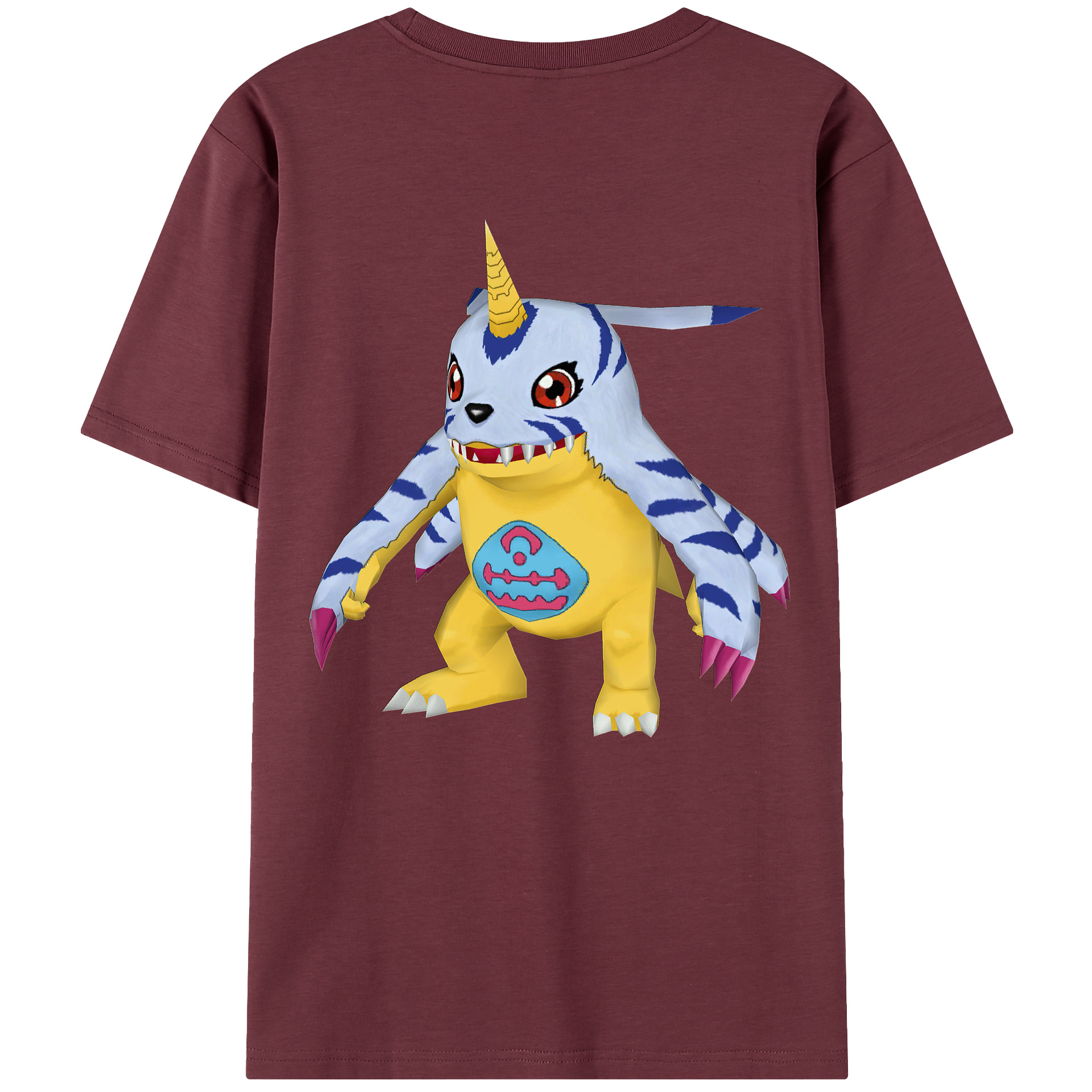 （画像用） Digimon デジタルモンスター/デジモン 綿100％半袖Tシャツ（背面プリント）